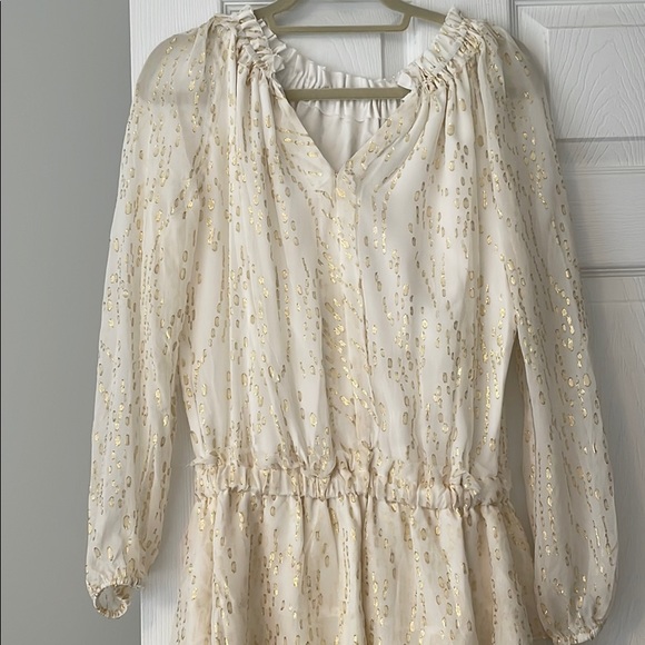 Generation Love White and Gold Dress - Picture 5 of 6